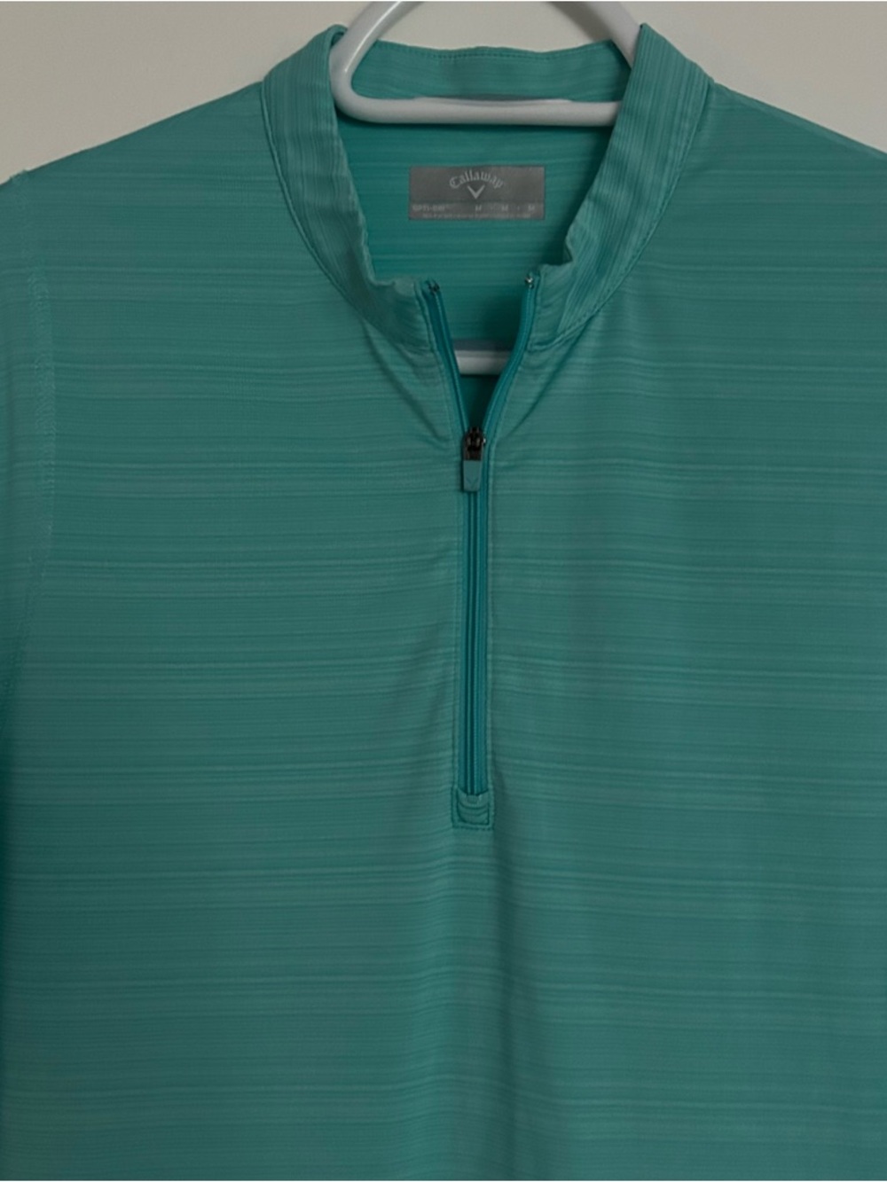 Callaway Opti-Dri Women’s Teal Performance Quarter-Zip Jacket Lightweight Golf